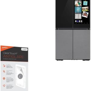 BoxWave Screen Protector Compatible with Samsung Bespoke Family Hub+ Smart Refrigerator - ClearTouch Anti-Glare (2-Pack), Anti-Fingerprint Matte Film Skin