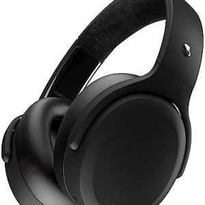 Skullcandy Crusher ANC 2 Over-Ear Noise Cancelling Wireless Headphones with Sensory Bass, 50 Hr Battery, Skull-iQ, Alexa Enabled, Microphone, Works with Bluetooth Devices - Black